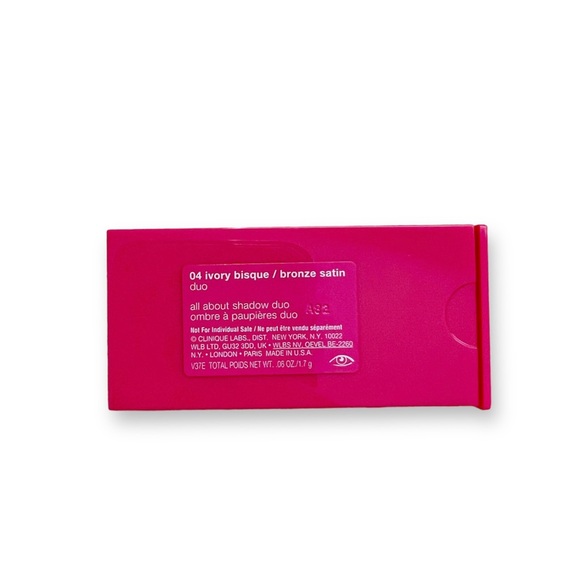 NIP Clinique All About Shadow Eye Shadow Duo in Ivory Bisque / Bronze 04 - Picture 2 of 3